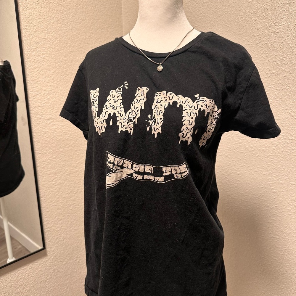 Women's Black Graphic Tee